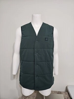 adidas Men's Go-To Reversible Padded Golf Vest HG3260 Shadow Green Size XL - Image 1 of 4