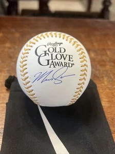 Marcus Semien Signed Gold Glove Baseball PSA DNA Coa Rangers Autographed - Picture 1 of 5