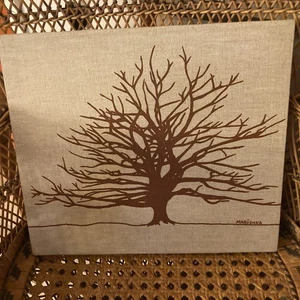 Stampa su tela serigrafica Marushka albero natura incorniciata vintage anni 70 16”x14” - Foto 1 di 14