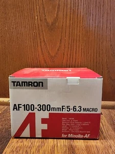 Tamron AF 100-300mm f/5-6.3 Zoom Lens fits Sony A Brand New In Box - Picture 1 of 4