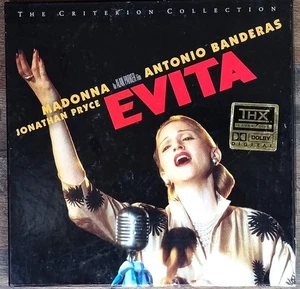 AC-3 CRITERION LD #337 EVITA : Special Edition US 1997 4 disc box set MADONNA - Foto 1 di 3
