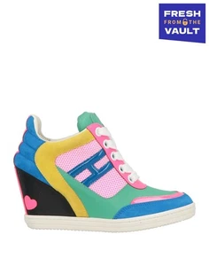 PVP €465 KATIE GRAND LOVES HOGAN Cuero Techno Tela Tenis US6 UK3 EU36 - Imagen 1 de 10