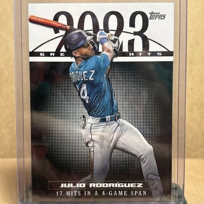 2024 Topps Series 1 - 2023 Greatest Hits Julio Rodriguez #23GH-17 - Image 1 of 2