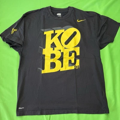 Vintage Nike Kobe Bryant Shirt Authentic LA Lakers Fit Dry T-Shirt NikeFit Used - Image 1 of 4