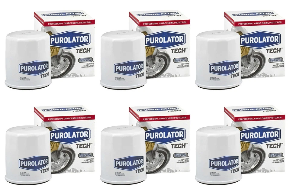 Purolator TECH 6pc Engine Oil Filter For 2015-2019 Lincoln MKC K0GYW - Изображение 1 из 1