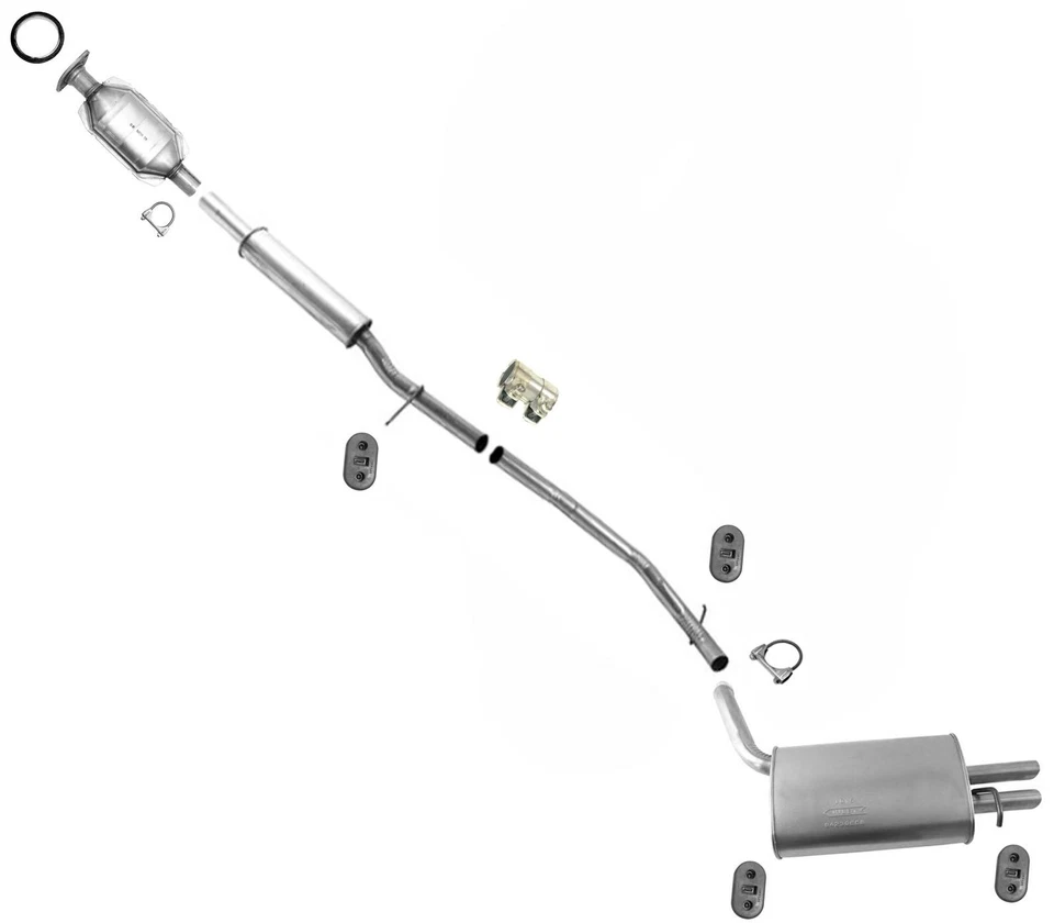 Resonator Muffler Pipe for PZEV SULEV Emissions 2008-2009 Ford Taurus X Model - Image 1 of 4