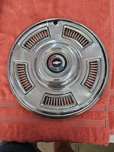 Chevy OEM 1967 Chevelle Chrome Metal 14" Hubcap Hub Cap Wheel Cover - Picture 1 of 3