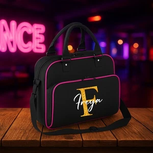 Borsa danza glitter personalizzata nome e stampa iniziale bambini ragazze palestra - Foto 1 di 7