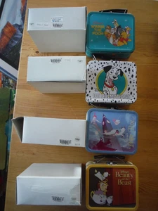 Disney Store LUNCH BOX SERIES NEW, numbered, LE, original package set of 4 - Picture 1 of 9