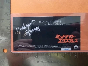 Boleto de película Midnight Express (1978) Alan Parker Oliver Stone Brad Davis  - Imagen 1 de 2