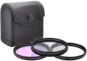 40.5mm 3PC Filter Kit ( UV FLD CPL) For Sony Alpha A5000 A5100 A6000 A6300 A6500 - Picture 1 of 4