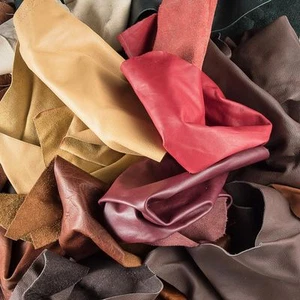 1 lb. BIG leather pieces palm hand size for diy d i y arts & crafts X50 Gcd - Picture 1 of 2