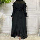 Muslim Kaftan Caftan Women Open Long Dress Dubai Abaya Cardigan Kimono Ramadan