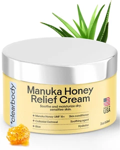 Clearbody Manuka Honig Ekzem Creme - Bio Ekzem Honig & Kollodial Haferflocken M - Bild 1 von 12