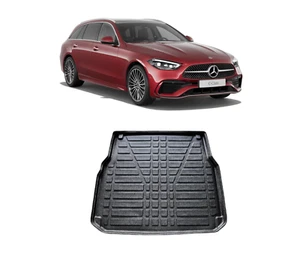 MERCEDES C-KLASSE ESTATE S206 2022 VORWÄRTS MANSCHETTENFUTTER MATTE-BODENMATTE-RUTSCHFEST - Bild 1 von 6