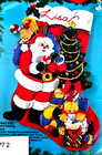 Bucilla CHRISTMAS EVE Christmas Stocking Felt Appliqué Kit Santa *RARE/VINTAGE*