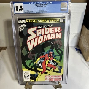 Spider-Woman #47 (Dec 1982, Marvel) Ann Nocenti story CGC 8.5 A9 - Picture 1 of 7