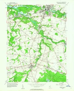 Mount Holly, NJ, Topographic Map, 1953, USGS – Premium Matte Print – Historic NJ - Picture 1 of 1