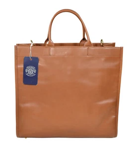 Women's Ghurka Chestnut Leather Daily II No. 304 Tote Shoulder Bag New $995 - Picture 1 of 4