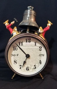 Vtg 1974 Bradley Time Comm Series Reg Edition Germany Twin Bell Clock - As Is - Picture 1 of 14