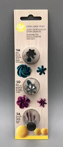 NEW Cake Decorating Icing Nozzle Tip Set Flower Star Round WILTON 1M 2D 2A 1704 - Picture 1 of 5
