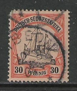 Germany colonies 1901 SOUTH WEST AFRICA 30 Pfennig Yacht issue used GIBEON - Picture 1 of 1