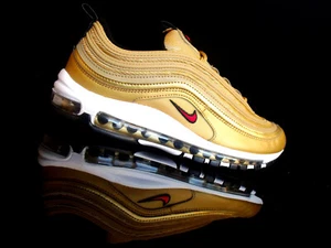 NIKE AIR MAX 97 OG Retro WMNS Damen Sneaker metallic gold/rot Gr.38,5 NEU/OVP - Bild 1 von 3