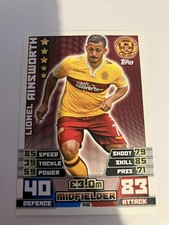 LIONEL AINSWORTH     MOTHERWELL     MATCH ATTAX SPFL 2014 - 15  CARD