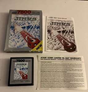 Atari 7800 Jinks CIB Complete Authentic 1989 Tested & Working/ Authentic - Picture 1 of 15