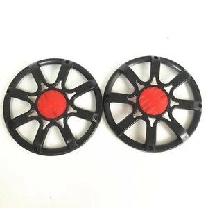 2Pc 6.5" ABS Plastic Speaker Cover Grill For Car Audio DJ PA Speaker Black & Red - Bild 1 von 4