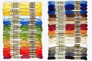 DMC Embroidery Floss 8.7 Yards Multicolor 36 Skeins Superior Quality Yarn - Picture 1 of 4