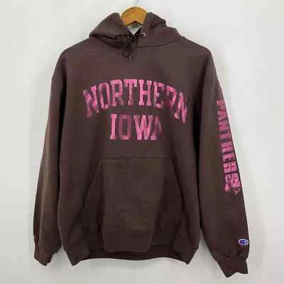 Champion Hoodie Adult Size L Brown Pink Northern Iowa Panthers NCAA Pullover - Image 1 of 4
