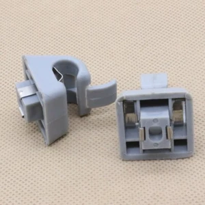 2 For Mercedes W123 W124 W126 Interior Gray Sun Visor Clips 126 810 00 12 8412 - Picture 1 of 3