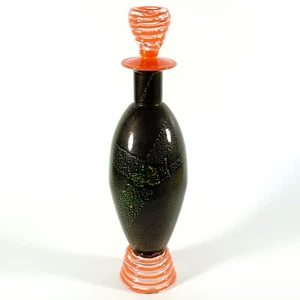 Murano Carlo Moretti Italy Venetian Art Glass Decanter Bottle 1997 - Picture 1 of 8