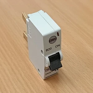 Wylex 20 Ampere Typ B einpolige MCB-Sicherung B20 - Bild 1 von 2