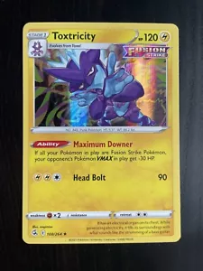 Pokemon card FUSION STRIKE Holo Rare TOXTRICITY (108/264) Mint/NM - Picture 1 of 2