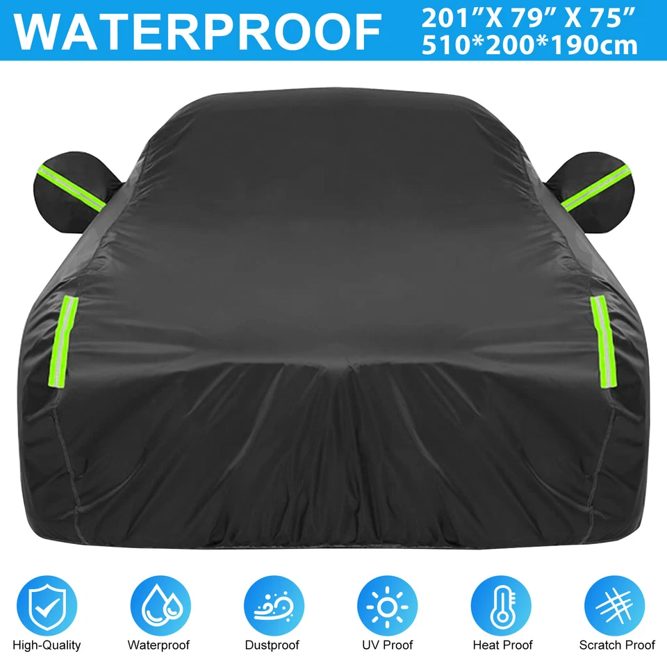 Cubierta Completa Coche SUV Exterior Impermeable Protección Solar Todo Clima 510x200x190cm Foto 1 de 4