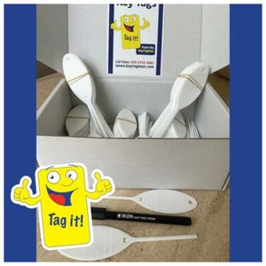 Autoschlüsselanhänger x 200 - selbstbindend identifizieren Sie Ihr Fahrzeug/Van/Auto/Gewerbe usw. - Bild 1 von 8