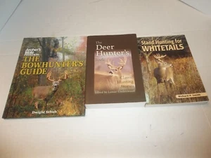 3 Vintage Whitetail Deer Hunting Books The Bowhunters Guide Deer Hunters Book - Picture 1 of 2