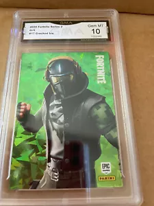 GRIT 2020 PANINI UNCOMMON OUTFIT FORTNITE CRACKED ICE # 17 GRADED 10 L@@@K - Imagen 1 de 2