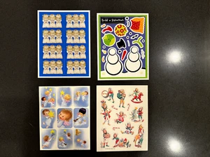 Vintage 80s Stickers--Hallmark, AGC?- 4 Full Sheets - Picture 1 of 1