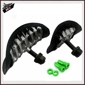 1.6'' / 2.15'' Rubber Tire Rim Lock & Green Aluminium Rim Lock Covers Washers - Picture 1 of 16