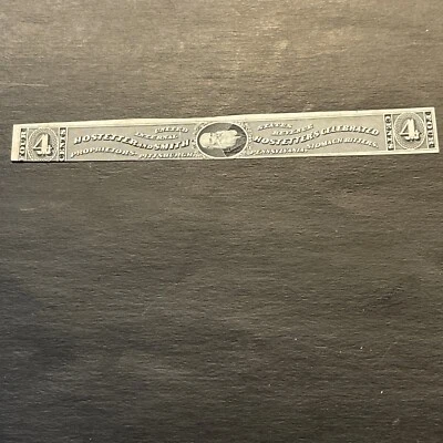 Us Stamp Scott #RS132c Hostetter & Smith - 4c Used Ng - Image 1 of 2