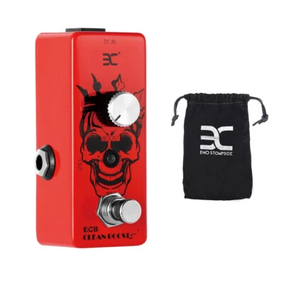 ENO ECB Bass Effect Pedal Clean Boost Pedal Full Metal Shell True Bypass DC 9V - Image 1 of 4