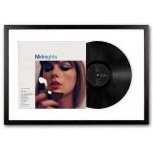 Framed Taylor Swift Midnights Vinyl Album Art - Picture 1 of 5