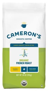 Cameron's Caffè in grani interi tostato francese biologico 28 once tostatura liscia scura - Foto 1 di 9