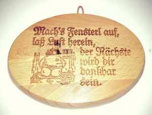 Türschild Toilette, aus Holz (1) - Bild 1 von 2