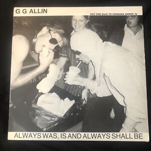GG Allin - Always Was, Is And Always Shall Be / E.M.F.  2LP Jabbers RARE VG
