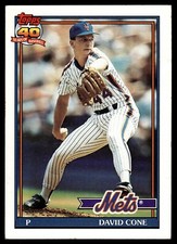 1991 Topps #680 David Cone New York Mets