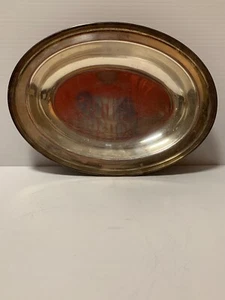 ANTIGUO PLATO/BANDEJA MERIDEN S.P.CO 2207 PLATA NÍQUEL PLATA 11" - Imagen 1 de 12